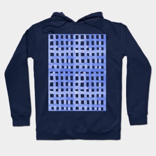 Watercolor grid - periwinkle Hoodie